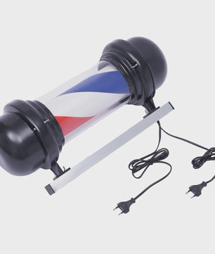 Klassieke Roterende LED Barber Pole - 50cm - Rood, Wit, Blauw - Kapperszaak Verlichting
