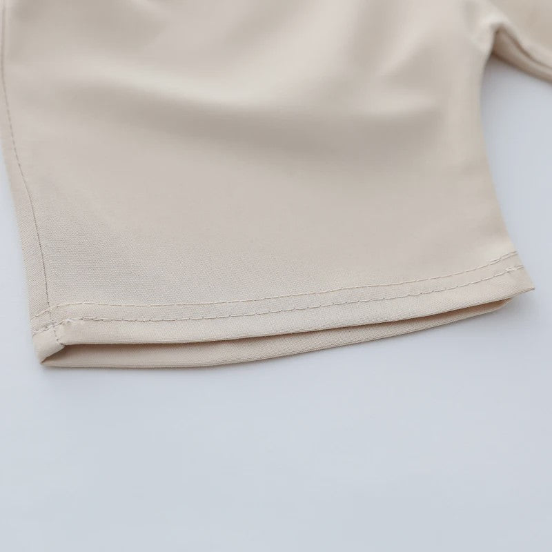 Zomer Set: Polo Shirt met Geborduurde Beer & Shorts voor Kinderen