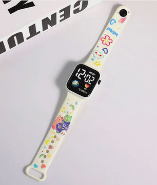 Vrolijk Stitch & Hello Kitty Kinderhorloge - Digitaal & Leuk voor Meisjes