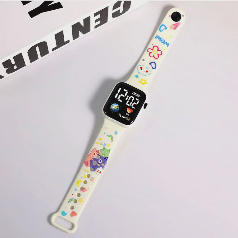 Vrolijk Stitch & Hello Kitty Kinderhorloge - Digitaal & Leuk voor Meisjes