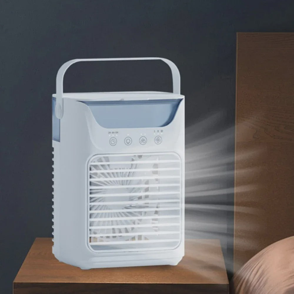 Draagbare Mini Airco Ventilator met Verneveling - USB Oplaadbaar, 650ml Tank, 3 Snelheden, Stil, Koeler voor Thuis & Kantoor