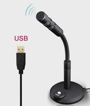 USB Desktop Microfoon 3.5mm Omnidirectioneel voor PC, Laptop, Gaming, Opnames & Chat