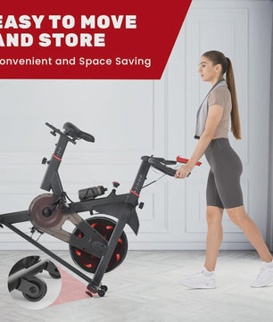 Stationaire Hometrainer met Magneetrem & 10kg Vliegwiel - LCD Display