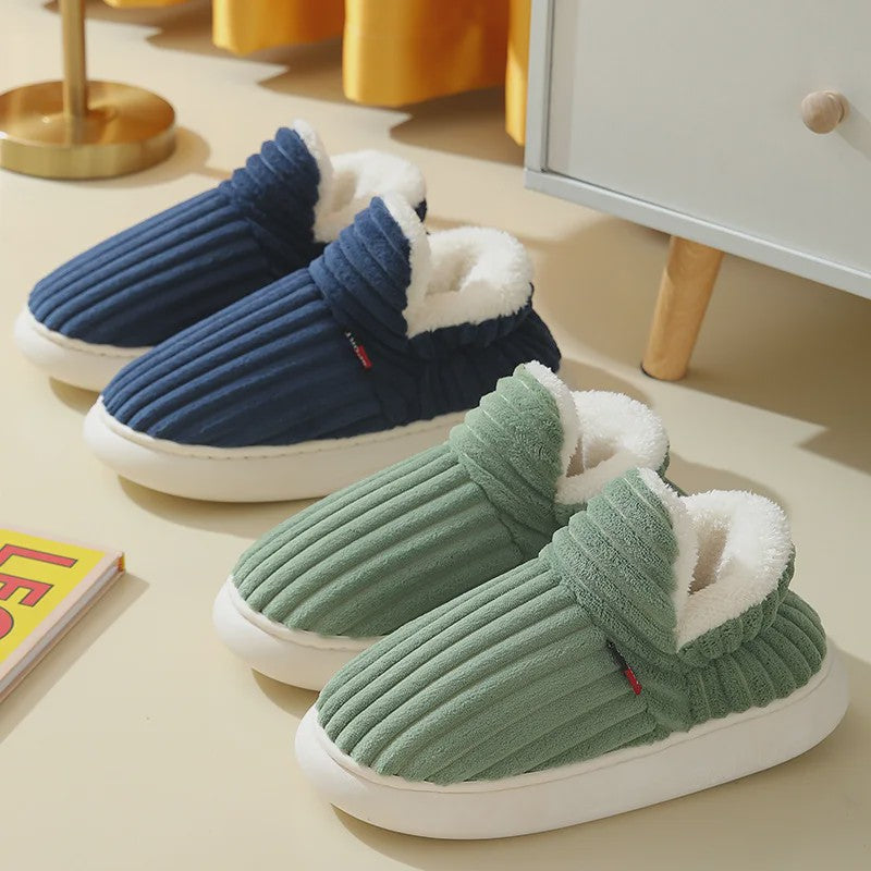 Herenslippers Winter Laarzen - Zachte Pluche & Katoen, Warm & Comfortabel voor Binnen