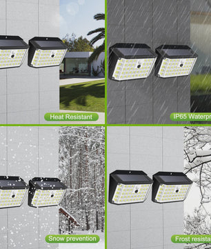 Solar Buitenlamp met Bewegingssensor - 176 LED, IP65 Waterdicht, 3 Modi