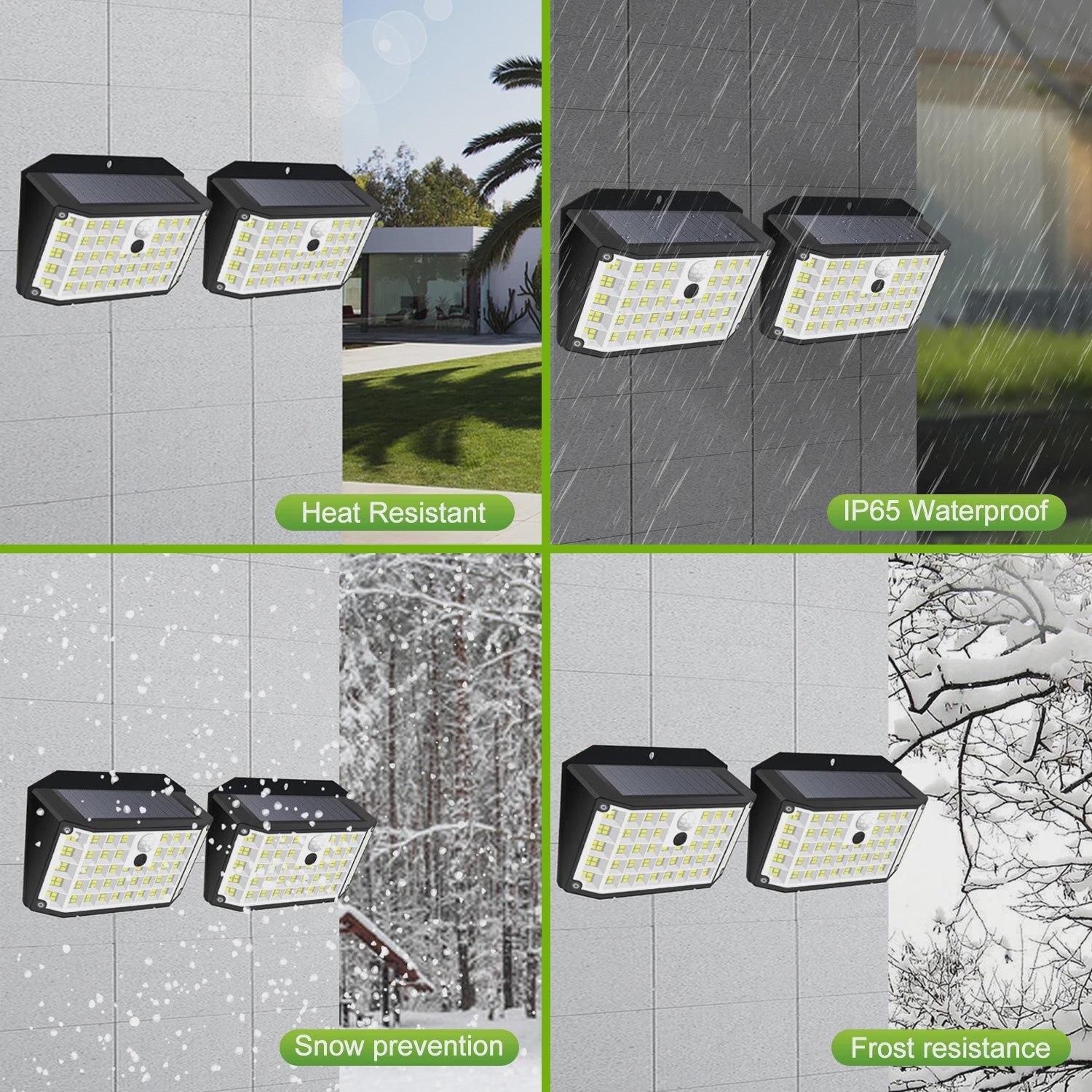 Solar Buitenlamp met Bewegingssensor - 176 LED, IP65 Waterdicht, 3 Modi