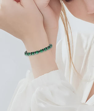 Stijlvolle Malachiet Armband - Natuursteen Kralen voor Dames & Heren