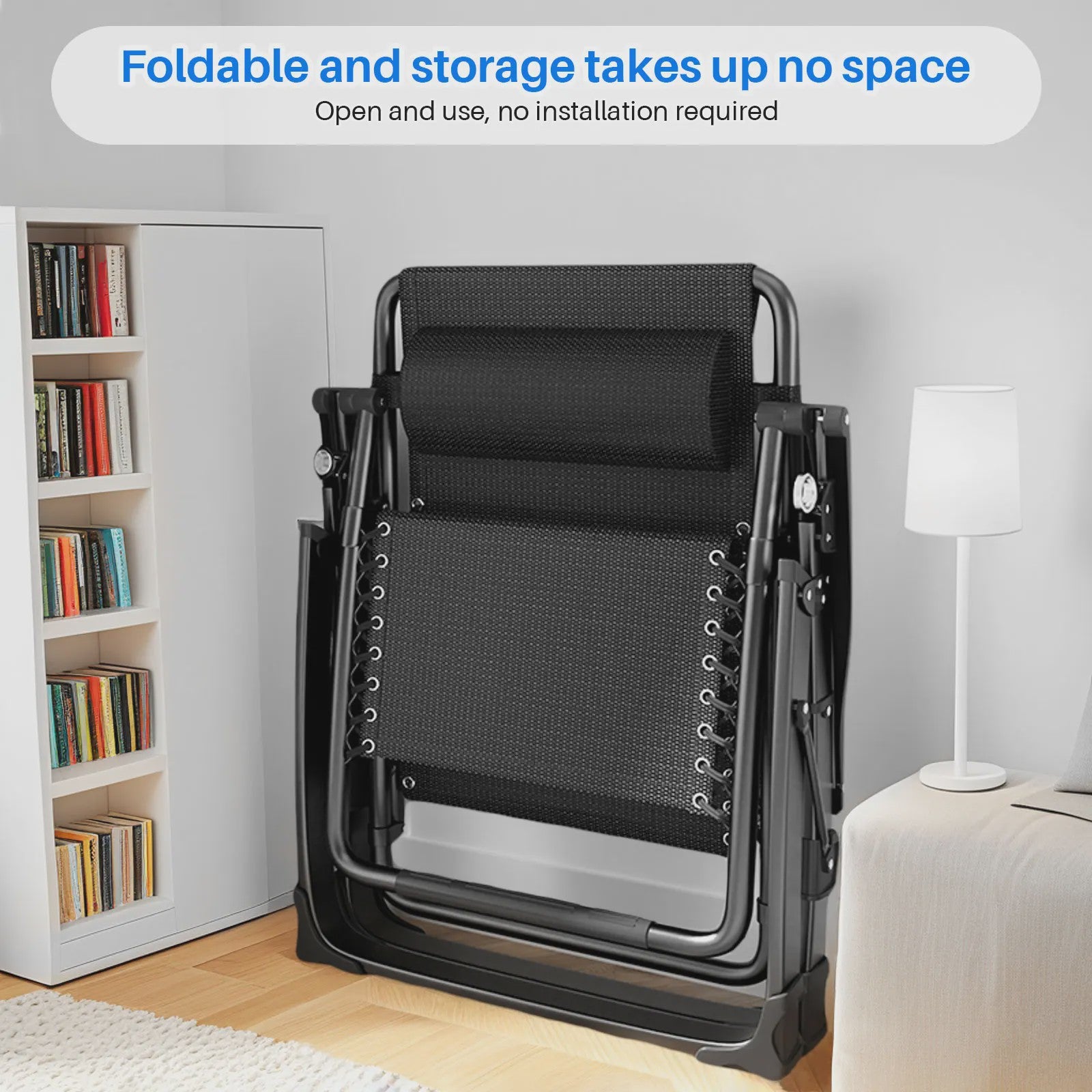 Verstelbare Zero Gravity Loungestoel Inklapbaar met Bekerhouder en Hoofdsteun - Comfort voor Buiten