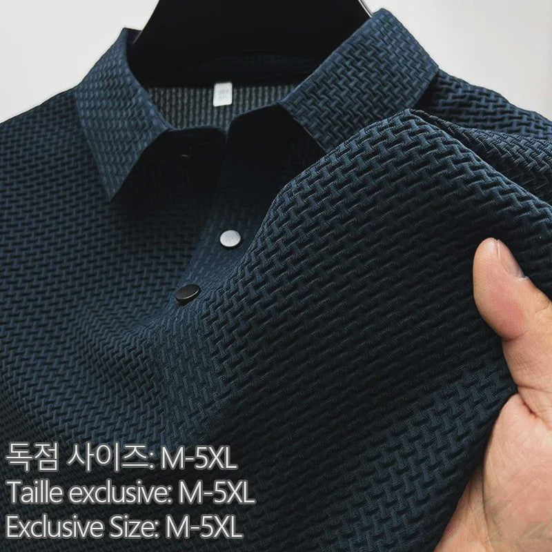 Heren Poloshirt van IJzige Zijde - Ademend & Modieus Zomer T-shirt tot 6XL
