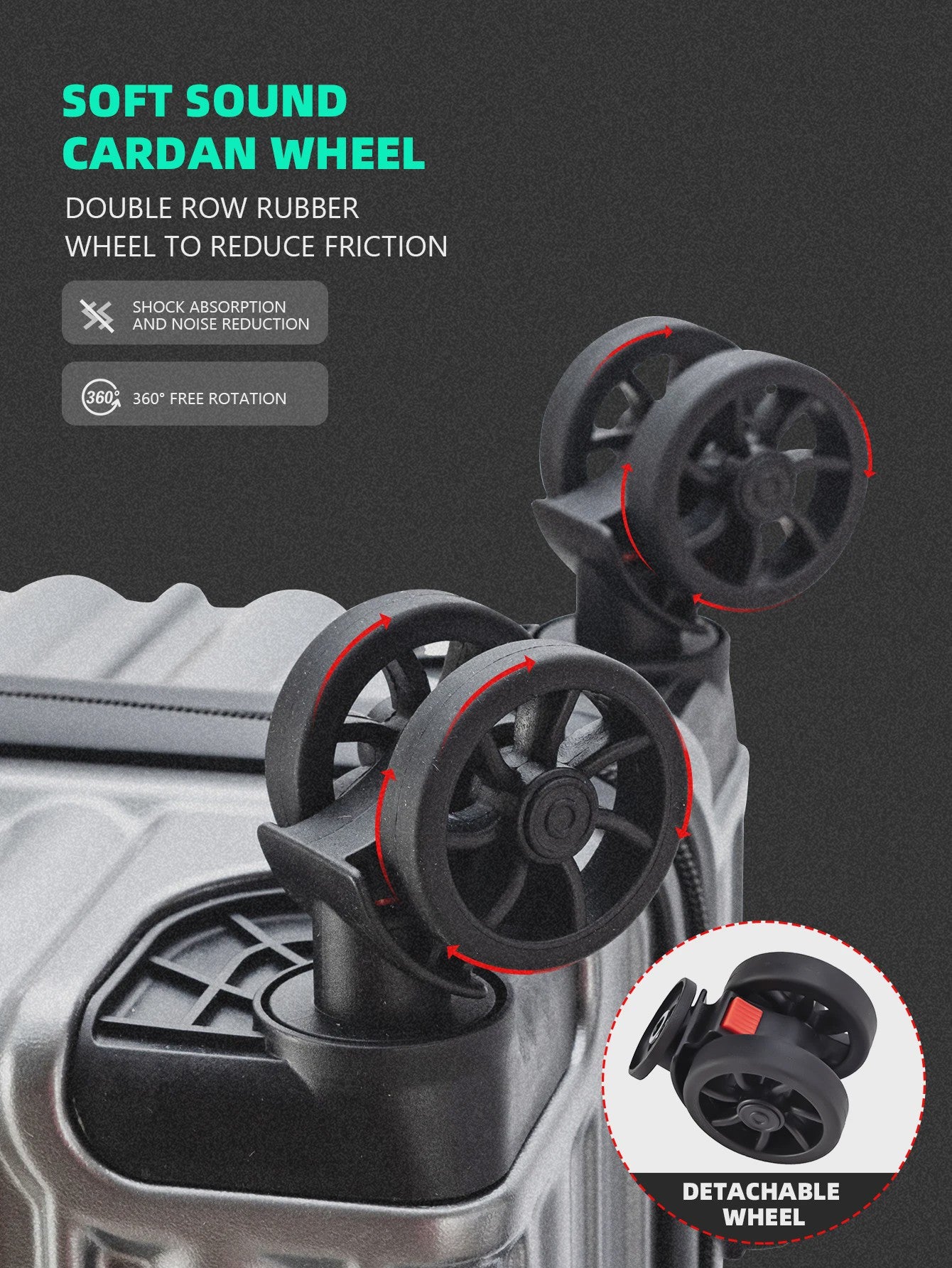Robuuste 28-inch Trolley Koffer met Wachtwoordslot en 360° Wielen - Ideaal voor Studenten