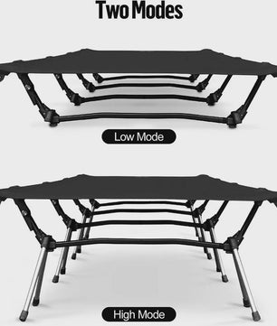 Night Cat Opvouwbaar Campingbed - Draagbaar Veldbed voor Volwassenen - Makkelijk Op te Zetten Outdoor Slaapbed