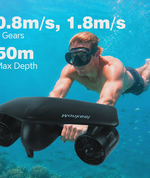 Krachtige Onderwater Scooter met Dubbele Motor: 45 Min Runtime & Camera Mount