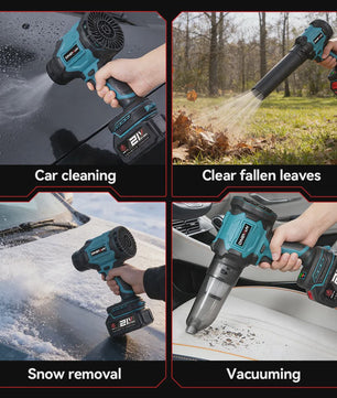 Krachtige 2-in-1 Accu Bladblazer & Zuiger - 3500W, 350m/s, Borstelloos, Makita 18V Compatibel
