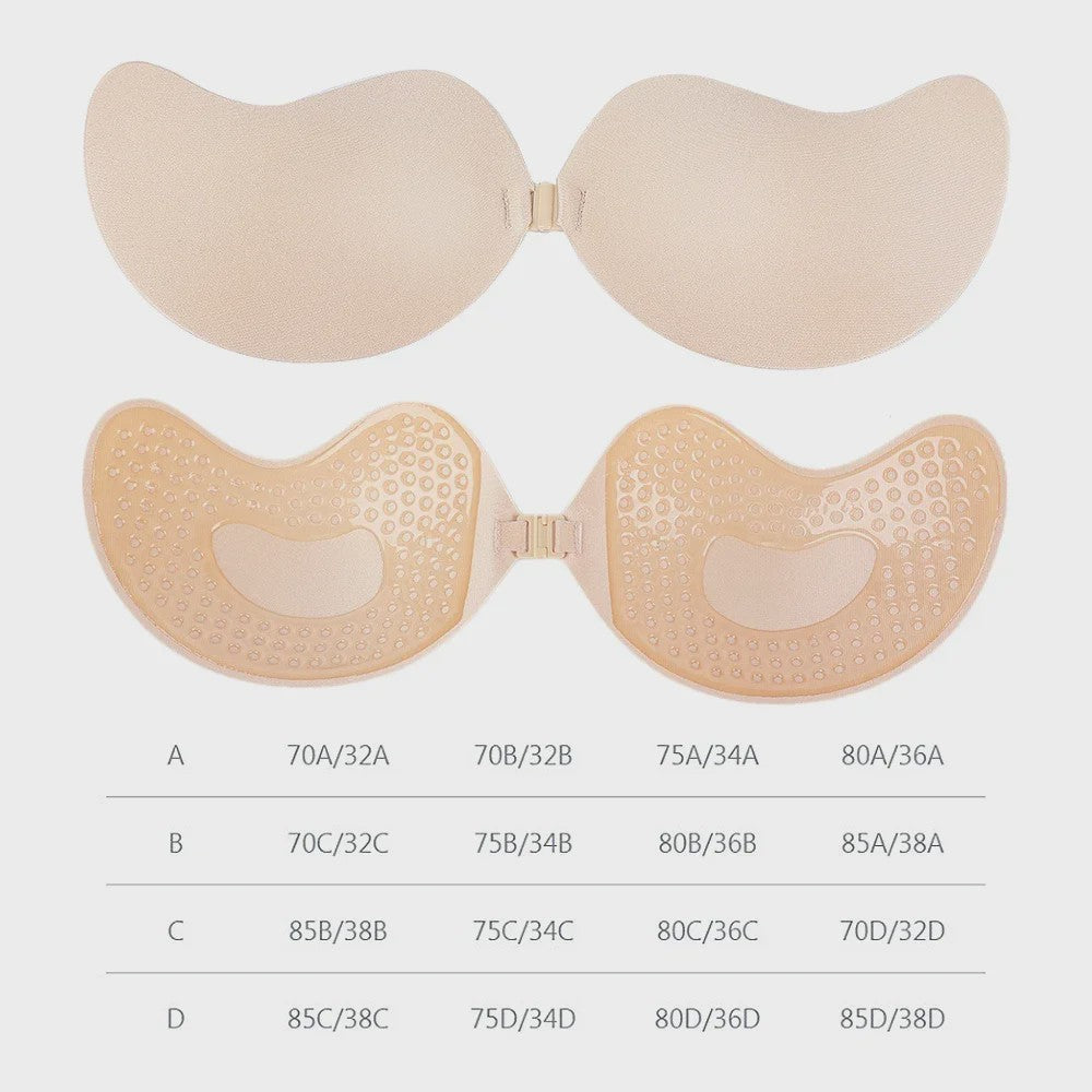 Onzichtbare Push-Up BH - Strapless, Backless & Zelfklevend voor Perfecte Decolleté