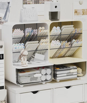 Stijlvolle Bureau Organizer met Lades - Pennenhouder & Kantoor Opbergbox