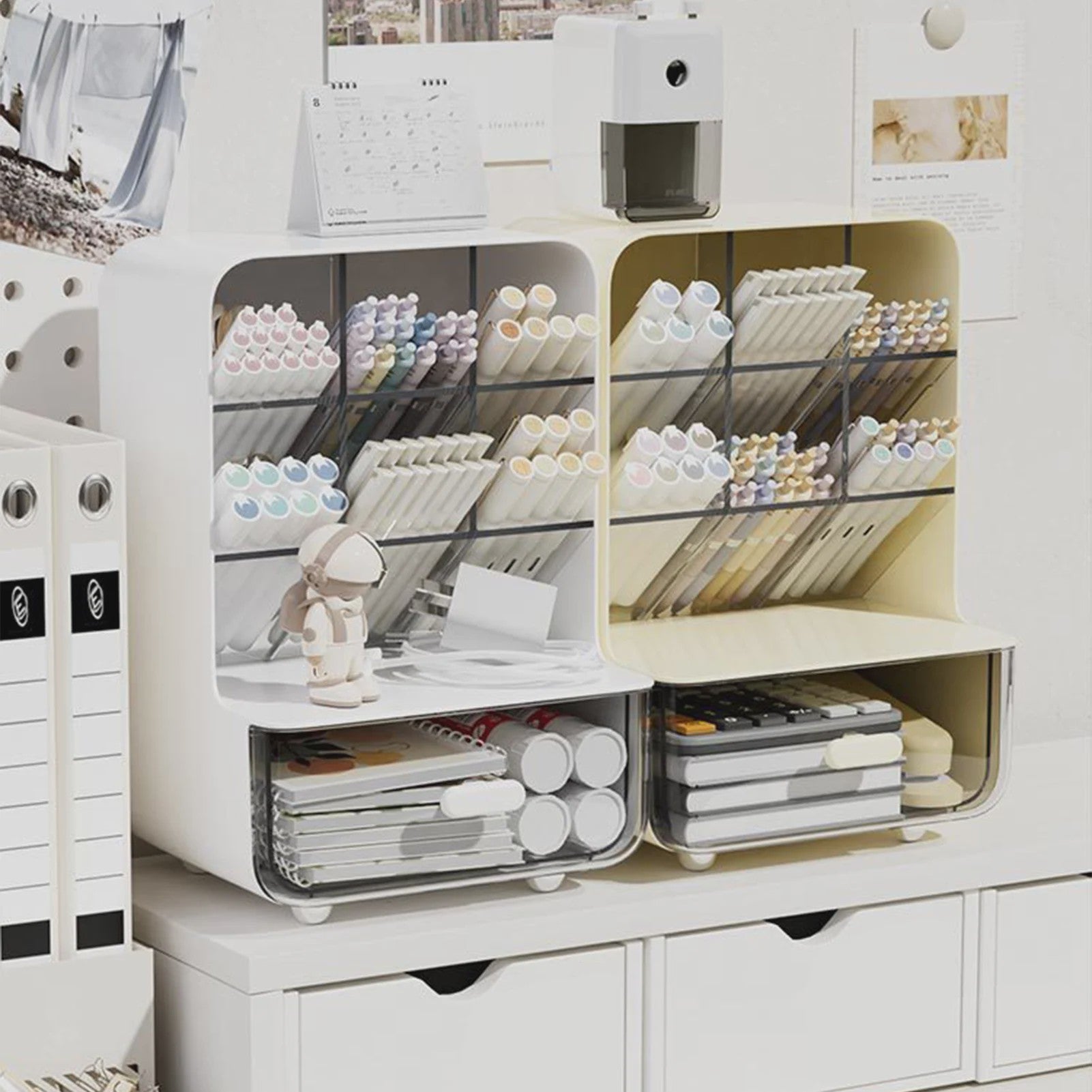 Stijlvolle Bureau Organizer met Lades - Pennenhouder & Kantoor Opbergbox