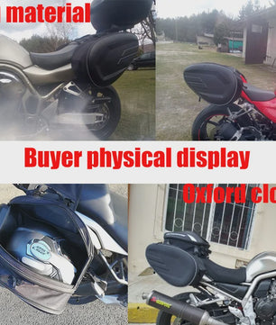 Motor Zijkoffers Set - Waterdicht & Uitbreidbaar - Inclusief Regenhoes