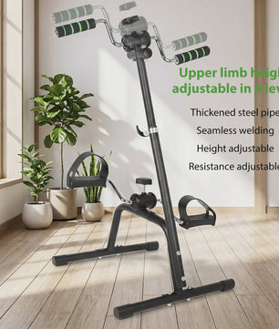 Compacte Hometrainer Fiets voor Benen en Armen - Verstelbare Weerstand - Ideaal voor Senioren en Zittend Gebruik