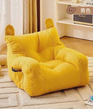 Kinder Pompoen Fauteuil Zitzak - Wasbare Hoes, Krasbestendig & Comfortabel