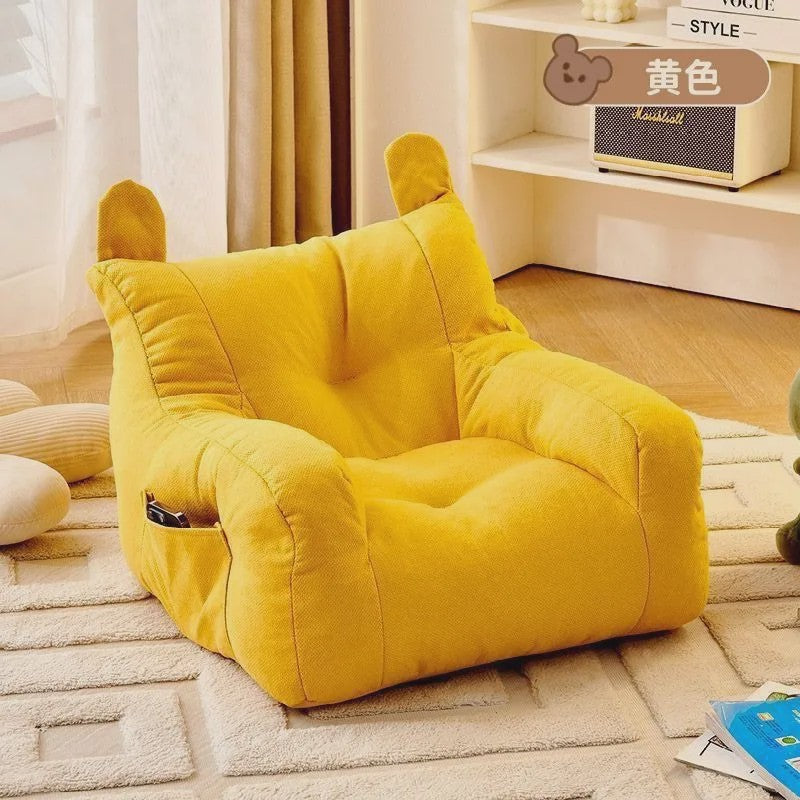 Kinder Pompoen Fauteuil Zitzak - Wasbare Hoes, Krasbestendig & Comfortabel