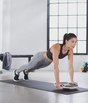 Houten Wobble Balansbord - Non-Slip Fitness & Yoga Oefenbord voor Thuisgebruik