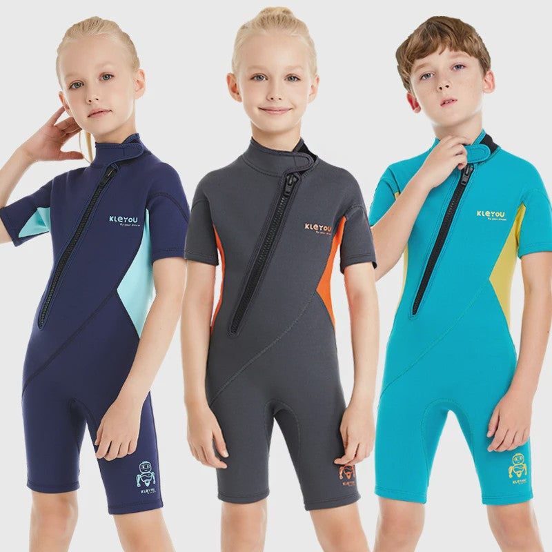 2mm Kinder Wetsuit Shorty voor Jongens & Meisjes - Neopreen Zwempak voor Strand & Watersport