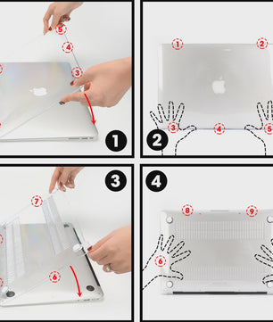 Matte Hardcase Beschermhoes voor MacBook Air & Pro (13, 14.2, 16.2 inch)