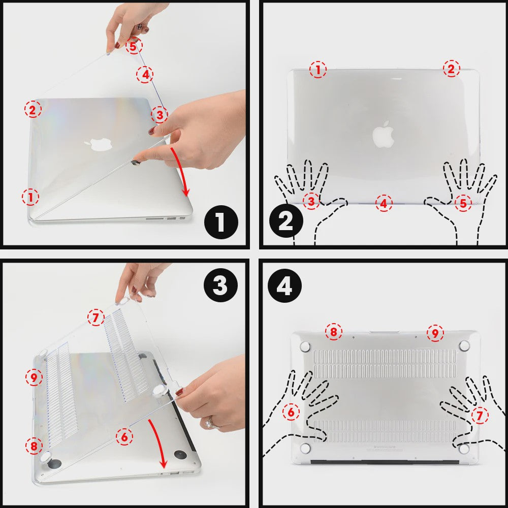 Matte Hardcase Beschermhoes voor MacBook Air & Pro (13, 14.2, 16.2 inch)
