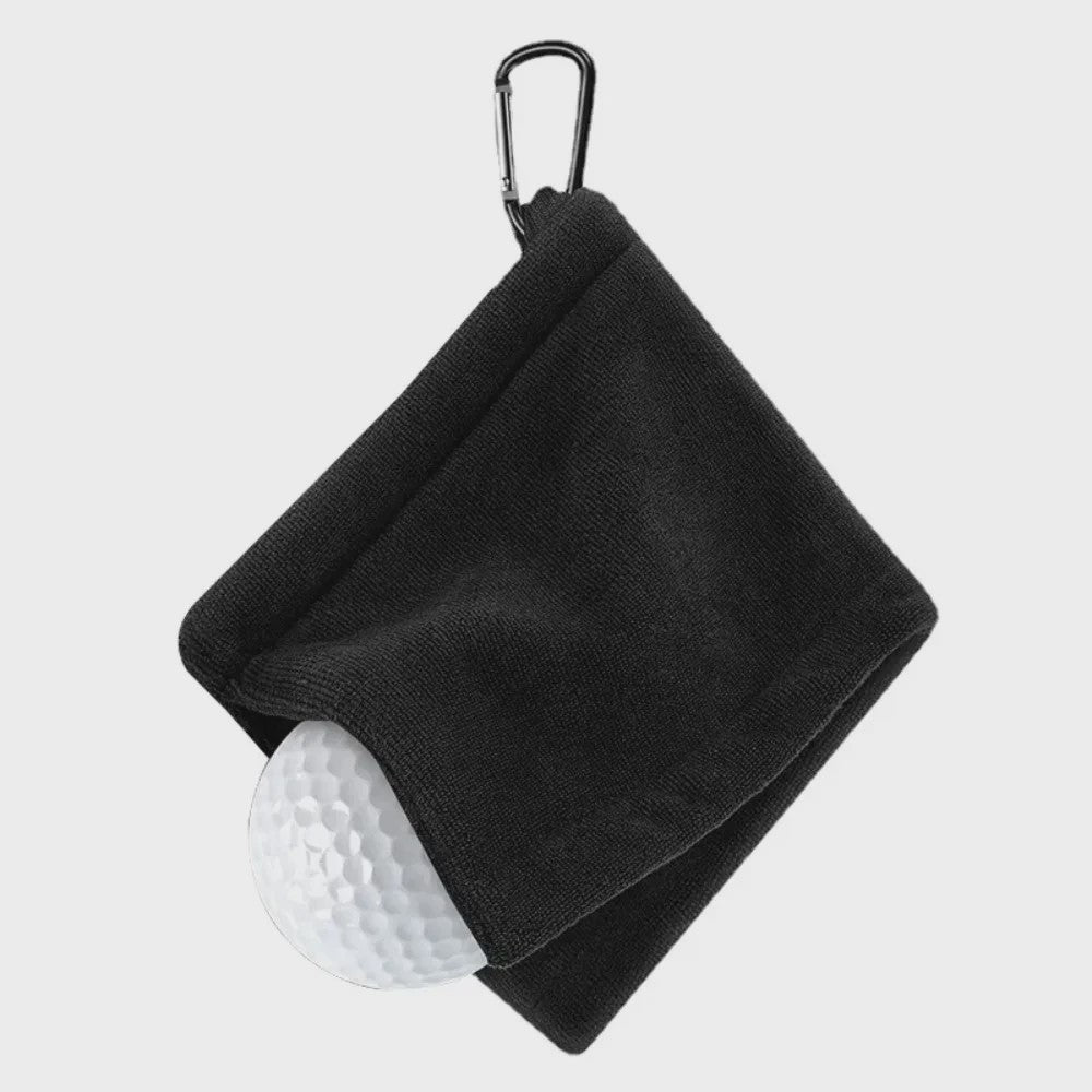 Golf Handdoek 14x14cm met Karabijnhaak - Hoge Waterabsorptie & Zweetbestendig