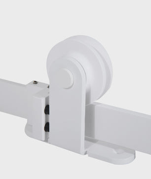 HOMCOM Schuifdeur Set - Zwart Carbon Staal - 183 cm Rail