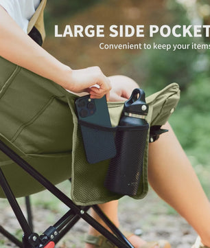 Naturehike Opvouwbare Loungestoel - Comfortabele Kampeerstoel met Hoge Rugleuning