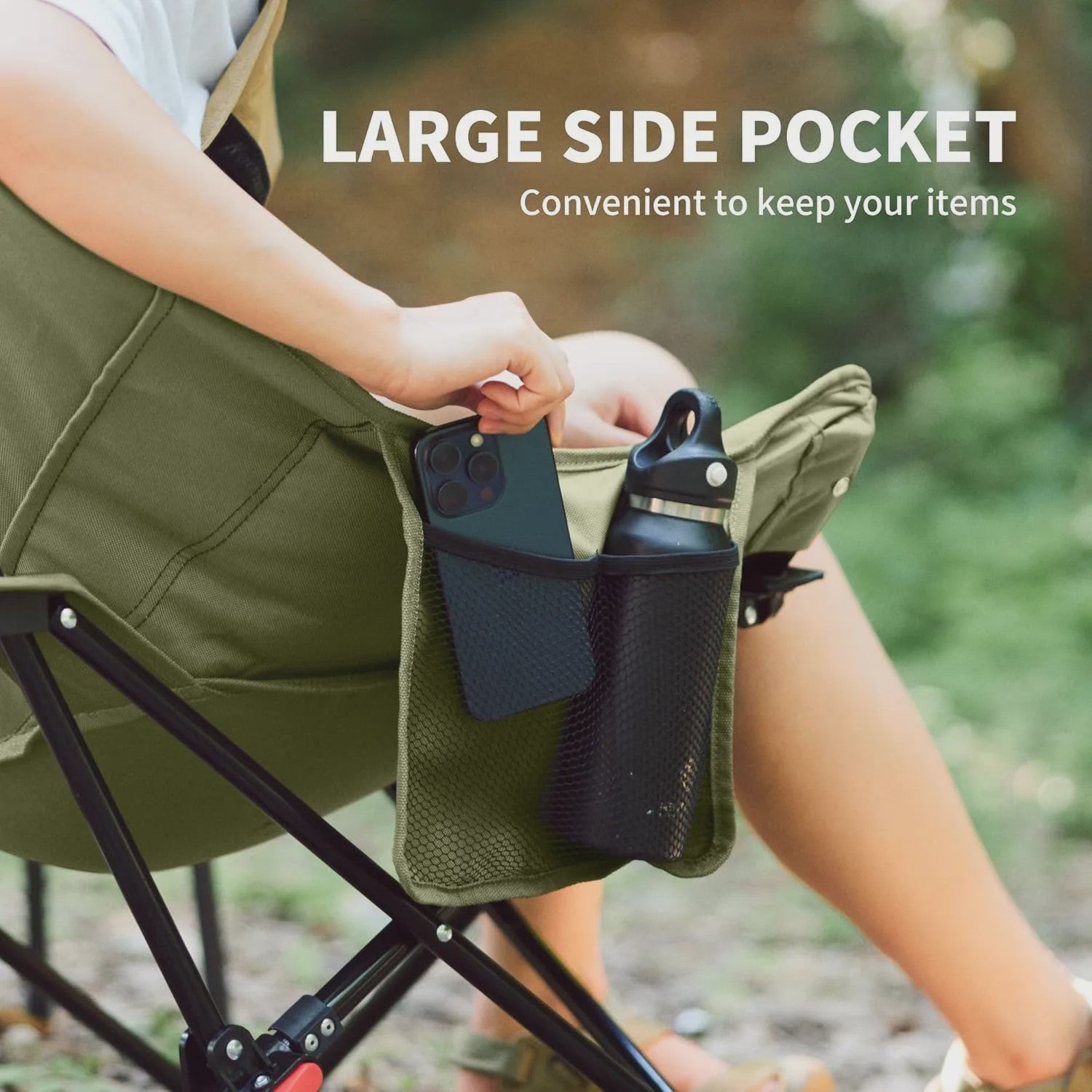 Naturehike Opvouwbare Loungestoel - Comfortabele Kampeerstoel met Hoge Rugleuning