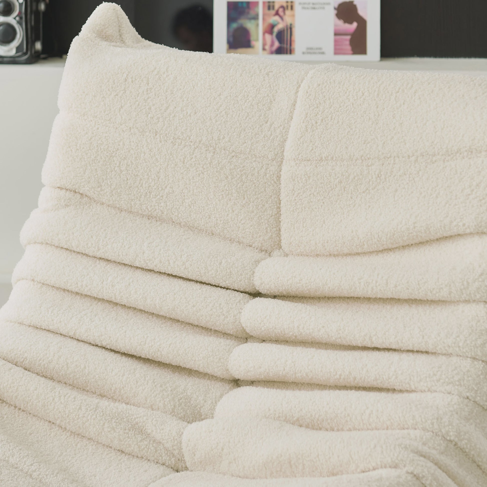 XXL Design Beanbag van Lamswol - Comfortabele Zitzak als Sofa, Fauteuil of Vloerkussen