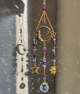 Maan Godin Kristal Zon Vanger - Decoratieve Hanger voor Binnen & Buiten