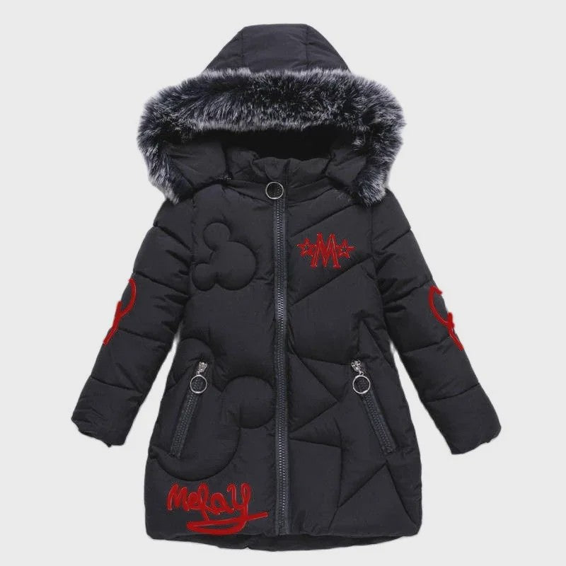 Warme Winterjas Meisjes met Capuchon - Dik & Waterdicht - 3-12 Jaar