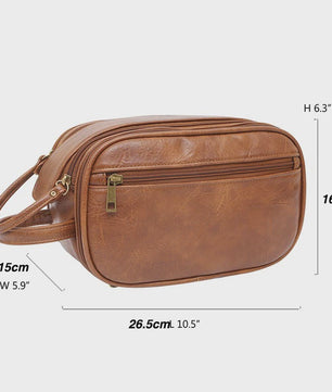 Waterdichte Reis Toilettas Heren - Ruime Wash Bag met Make-up Organizer en Nat/Droog Vak