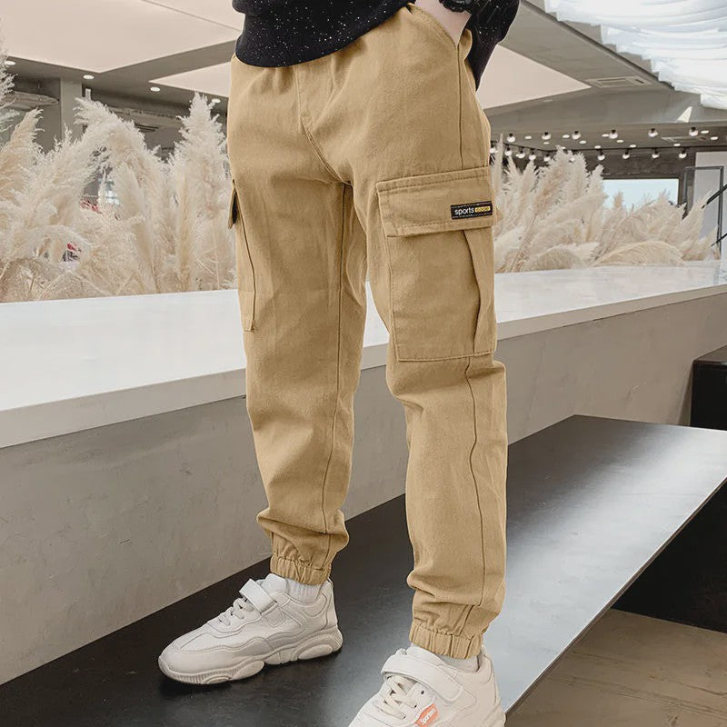 Stoere Cargo Broek voor Jongens (3-14 Jaar) - Slim Fit, Casual & Sportief