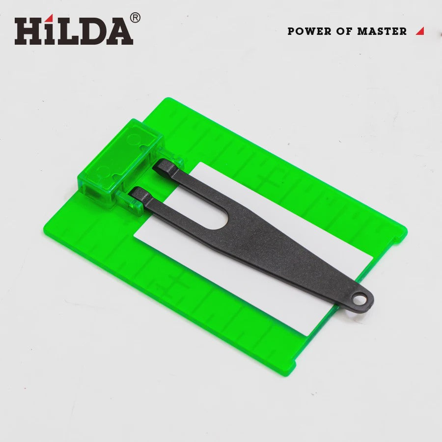 HILDA Laser Richtplaat Groen/Rood - Verticale/Horizontale Lijn Laser Target Bord