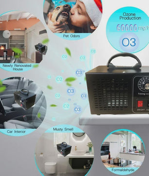 Krachtige Ozon Generator 60000mg/u - Luchtzuiveraar & Sterilisator