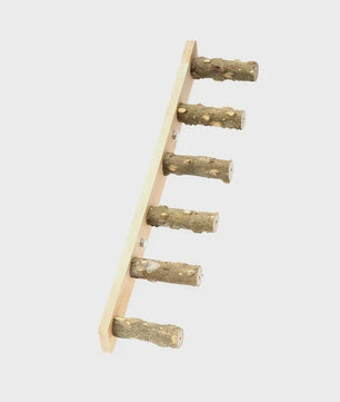 Houten Klimladder voor Vogels en Hamsters - Interactief Kooi Speelgoed
