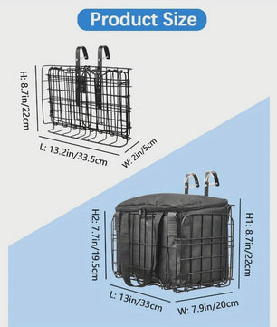 Grote Fietsmand voor Voor- of Achteraan – Ruime Opbergtas voor Boodschappen, Huisdieren en Meer