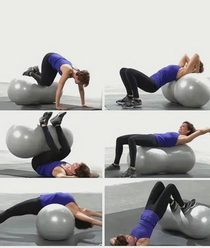 Anti-Burst Pinda Yogabal 90x45cm - Complete Fitness Set met Pomp