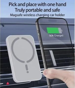 Magnetische Auto Draadloze Oplader & Telefoonhouder - Magsafe Compatibel, Snel Laden