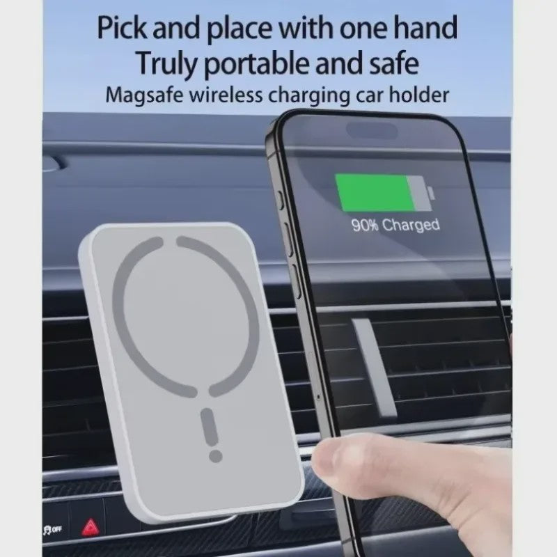 Magnetische Auto Draadloze Oplader & Telefoonhouder - Magsafe Compatibel, Snel Laden
