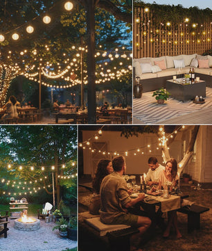 G40 Solar Tuinslinger met 25 Globe LED Lampen - Waterdicht & Dimbare Verlichting