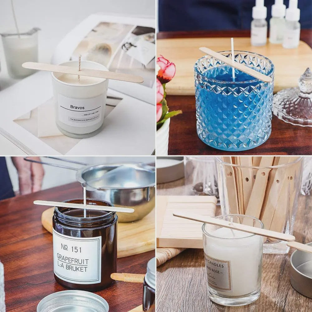 Complete DIY Kaarsenmaakset - Roestvrij Staal & Alle Benodigdheden