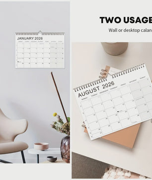 Weekplanner Kalender 2026-2027: 52 Weken, Maandoverzicht & Maanfasen