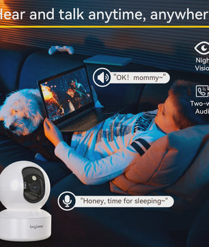 BoyKeep Slimme IP Camera: 3MP Beveiliging, 5G/2.4GHz WiFi, Automatische Tracking & Nachtzicht