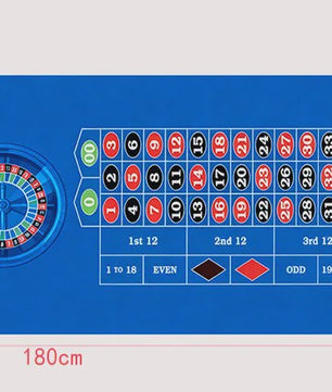 Professionele Roulette Tafelmat - 90x180cm Casino Speelkleed met Antislip Rubberen Onderkant
