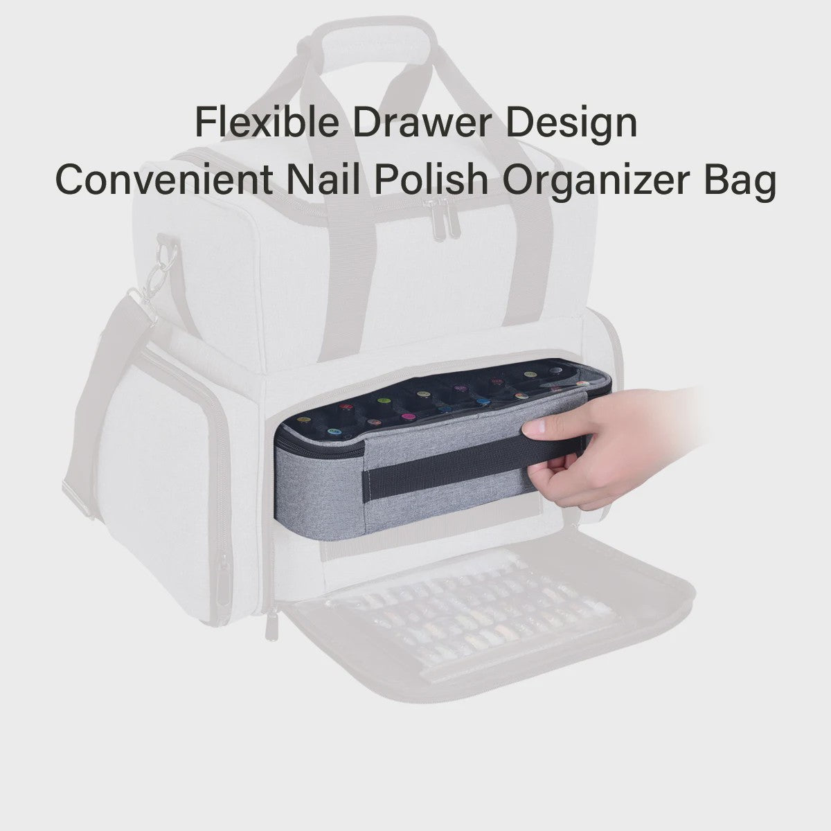 Opbergtas voor 40 Nagellakflesjes - Draagbare Cosmetische Organizer